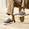image:imageOrthoComfoot Mens Orthopedic SlipOn Loafers Walking Shoes with Arch Support Casual Plantar Fasciitis Slippers for Flat Feet Comfortable Orthotic Shoes for Foot and Heel Pain ReliefW7dark Grey