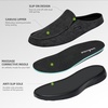 image:imageOrthoComfoot Mens Orthopedic SlipOn Loafers Walking Shoes with Arch Support Casual Plantar Fasciitis Slippers for Flat Feet Comfortable Orthotic Shoes for Foot and Heel Pain ReliefW2black
