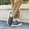 image:imageOrthoComfoot Mens Orthopedic SlipOn Loafers Walking Shoes with Arch Support Casual Plantar Fasciitis Slippers for Flat Feet Comfortable Orthotic Shoes for Foot and Heel Pain ReliefW7dark Grey
