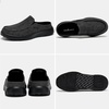 image:imageOrthoComfoot Mens Orthopedic SlipOn Loafers Walking Shoes with Arch Support Casual Plantar Fasciitis Slippers for Flat Feet Comfortable Orthotic Shoes for Foot and Heel Pain ReliefW2black