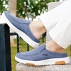 image:imageOrthoComfoot Mens Orthopedic SlipOn Loafers Walking Shoes with Arch Support Casual Plantar Fasciitis Slippers for Flat Feet Comfortable Orthotic Shoes for Foot and Heel Pain ReliefW9dark Blue
