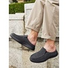 image:imageOrthoComfoot Mens Orthopedic SlipOn Loafers Walking Shoes with Arch Support Casual Plantar Fasciitis Slippers for Flat Feet Comfortable Orthotic Shoes for Foot and Heel Pain ReliefW2black