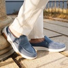 image:imageOrthoComfoot Mens Orthopedic SlipOn Loafers Walking Shoes with Arch Support Casual Plantar Fasciitis Slippers for Flat Feet Comfortable Orthotic Shoes for Foot and Heel Pain ReliefW9dark Blue
