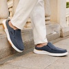 image:imageOrthoComfoot Mens Orthopedic SlipOn Loafers Walking Shoes with Arch Support Casual Plantar Fasciitis Slippers for Flat Feet Comfortable Orthotic Shoes for Foot and Heel Pain ReliefW1denim
