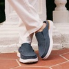 image:imageOrthoComfoot Mens Orthopedic SlipOn Loafers Walking Shoes with Arch Support Casual Plantar Fasciitis Slippers for Flat Feet Comfortable Orthotic Shoes for Foot and Heel Pain ReliefW1denim