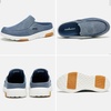 image:imageOrthoComfoot Mens Orthopedic SlipOn Loafers Walking Shoes with Arch Support Casual Plantar Fasciitis Slippers for Flat Feet Comfortable Orthotic Shoes for Foot and Heel Pain ReliefW9dark Blue