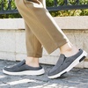 image:imageOrthoComfoot Mens Orthopedic SlipOn Loafers Walking Shoes with Arch Support Casual Plantar Fasciitis Slippers for Flat Feet Comfortable Orthotic Shoes for Foot and Heel Pain ReliefW7dark Grey