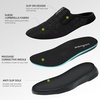 image:imageOrthoComfoot Mens Orthopedic SlipOn Loafers Walking Shoes with Arch Support Comfortable Orthotic Shoes for Plantar Fasciitis Casual Flat Feet Slippers for Foot and Heel Pain ReliefW1black