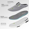 image:imageOrthoComfoot Mens Orthopedic SlipOn Loafers Walking Shoes with Arch Support Comfortable Orthotic Shoes for Plantar Fasciitis Casual Flat Feet Slippers for Foot and Heel Pain ReliefW3gray