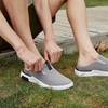 image:imageOrthoComfoot Mens Orthopedic SlipOn Loafers Walking Shoes with Arch Support Comfortable Orthotic Shoes for Plantar Fasciitis Casual Flat Feet Slippers for Foot and Heel Pain ReliefW3gray