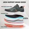 image:imageOrthoComfoot Mens Orthopedic Waterproof Trail Running Shoes  Arch Support for Plantar Fasciitis Orthotic Comfort Flat Feet Hiking Sport Gym Sneakers Foot amp Heel Pain ReliefW2army Green