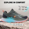 image:imageOrthoComfoot Mens Orthopedic Waterproof Trail Running Shoes  Arch Support for Plantar Fasciitis Orthotic Comfort Flat Feet Hiking Sport Gym Sneakers Foot amp Heel Pain ReliefW2army Green