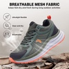 image:imageOrthoComfoot Mens Orthopedic Waterproof Trail Running Shoes  Arch Support for Plantar Fasciitis Orthotic Comfort Flat Feet Hiking Sport Gym Sneakers Foot amp Heel Pain ReliefW2army Green