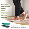 image:imageOrthoComfoot Mens Orthopedic Wide Leather Dress Walking Shoes Diabetic Plantar Fasciitis Arch Support Comfortable Sneakers Business Work Adjustable Fit Orthotic Casual Heel Foot Pain Relief OxfordsK2brown