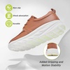 image:imageOrthoComfoot Mens Orthopedic Wide Leather Dress Walking Shoes Diabetic Plantar Fasciitis Arch Support Comfortable Sneakers Business Work Adjustable Fit Orthotic Casual Heel Foot Pain Relief OxfordsK2brown