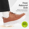 image:imageOrthoComfoot Mens Orthopedic Wide Leather Dress Walking Shoes Diabetic Plantar Fasciitis Arch Support Comfortable Sneakers Business Work Adjustable Fit Orthotic Casual Heel Foot Pain Relief OxfordsK2brown