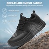 image:imageOrthoComfoot Mens Orthopedic Wide Toe Plantar Fasciitis Shoes Comfortable High Arch Support Trail Running Shoes for Walking amp Hiking Orthotic Tennis Sneakers Relief Flat Feet Feet PainW1black