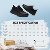 image:imageOrthoComfoot Mens Orthopedic Wide Toe Plantar Fasciitis Shoes Comfortable High Arch Support Trail Running Shoes for Walking amp Hiking Orthotic Tennis Sneakers Relief Flat Feet Feet PainW1black