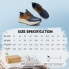 image:imageOrthoComfoot Mens Orthopedic Wide Toe Plantar Fasciitis Shoes Comfortable High Arch Support Trail Running Shoes for Walking amp Hiking Orthotic Tennis Sneakers Relief Flat Feet Feet PainW2blue Brown