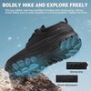 image:imageOrthoComfoot Mens Orthopedic Wide Toe Plantar Fasciitis Shoes Comfortable High Arch Support Trail Running Shoes for Walking amp Hiking Orthotic Tennis Sneakers Relief Flat Feet Feet PainW1black