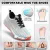 image:imageOrthoComfoot Mens Orthopedic Wide Trail Hiking Shoes Comfortable Arch Support Plantar Fasciitis Orthotic Casual Walking Shoes Breathable AllTerrain NonSlip Sneakers for Foot and Heel Pain ReliefK2white