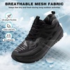 image:imageOrthoComfoot Mens Orthopedic Wide Trail Hiking Shoes Comfortable Arch Support Plantar Fasciitis Orthotic Casual Walking Shoes Breathable AllTerrain NonSlip Sneakers for Foot and Heel Pain ReliefK1black
