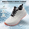 image:imageOrthoComfoot Mens Orthopedic Wide Trail Hiking Shoes Comfortable Arch Support Plantar Fasciitis Orthotic Casual Walking Shoes Breathable AllTerrain NonSlip Sneakers for Foot and Heel Pain ReliefK2white