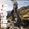 image:imageOrthoComfoot Mens Orthopedic Wide Waterproof Hiking Boots Comfortable Arch Support Plantar Fasciitis Ankle Support Mid Trekking Boots Orthotic Non Slip Trail Shoes for Foot amp Heel Pain ReliefBlack