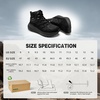 image:imageOrthoComfoot Mens Orthopedic Wide Waterproof Hiking Boots Comfortable Arch Support Plantar Fasciitis Ankle Support Mid Trekking Boots Orthotic Non Slip Trail Shoes for Foot amp Heel Pain ReliefBlack