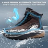 image:imageOrthoComfoot Mens Orthopedic Wide Waterproof Hiking Boots Comfortable Arch Support for Plantar Fasciitis Trail Running ShoesOrthotic NonSlip Work Mid Ankle Boots for Foot and Heel Pain ReliefK1brown