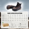 image:imageOrthoComfoot Mens Orthopedic Wide Waterproof Hiking Boots Comfortable Arch Support for Plantar Fasciitis Trail Running ShoesOrthotic NonSlip Work Mid Ankle Boots for Foot and Heel Pain ReliefK1brown
