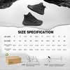 image:imageOrthoComfoot Mens Orthopedic Wide Waterproof Hiking Boots Comfortable Plantar Fasciitis Ankle Support Walking Shoes Casual Orthotic Non Slip Ankle Boots for Foot Heel Pain ReliefK1black