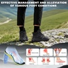 image:imageOrthoComfoot Mens Orthopedic Wide Waterproof Hiking Boots Comfortable Plantar Fasciitis Ankle Support Walking Shoes Casual Orthotic Non Slip Ankle Boots for Foot Heel Pain ReliefK1black