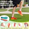 image:imageOrthoComfoot Orthopedic Diabetic Mens Wide Shoes Comfortable Arch Support Running Sneakers Plantar Fasciitis Wide Toe Box Work Tennis Outdoor Walking Shoes for Swollen Feet Heel PainK4orange Red