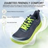 image:imageOrthoComfoot Orthopedic Diabetic Mens Wide Shoes Comfortable Arch Support Running Sneakers Plantar Fasciitis Wide Toe Box Work Tennis Outdoor Walking Shoes for Swollen Feet Heel PainK3dark Blue
