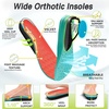 image:imageOrthoComfoot Orthopedic Diabetic Mens Wide Shoes Comfortable Arch Support Running Sneakers Plantar Fasciitis Wide Toe Box Work Tennis Outdoor Walking Shoes for Swollen Feet Heel PainK4orange Red