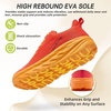image:imageOrthoComfoot Orthopedic Diabetic Mens Wide Shoes Comfortable Arch Support Running Sneakers Plantar Fasciitis Wide Toe Box Work Tennis Outdoor Walking Shoes for Swollen Feet Heel PainK4orange Red