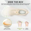 image:imageOrthoComfoot Orthopedic Diabetic Mens Wide Shoes Comfortable Arch Support Running Sneakers Plantar Fasciitis Wide Toe Box Work Tennis Outdoor Walking Shoes for Swollen Feet Heel PainK2beige