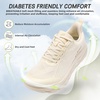 image:imageOrthoComfoot Orthopedic Diabetic Mens Wide Shoes Comfortable Arch Support Running Sneakers Plantar Fasciitis Wide Toe Box Work Tennis Outdoor Walking Shoes for Swollen Feet Heel PainK2beige