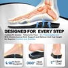image:imageOrthoComfoot Plantar Fasciitis Relief Arch Support Insoles Comfort Shoe Inserts for Men Women Heavy Duty Work Shoes Orthotic Insoles for Standing All Day Black Size 12 Men14 WomenW2black