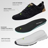 image:imageOrthoComfoot Womens Arch Support Orthopedic Walking SneakersW1 Black Grey