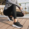 image:imageOrthoComfoot Womens Arch Support Orthopedic Walking SneakersW1 Black Grey