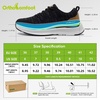 image:imageOrthoComfoot Womens Arch Support Orthopedic Walking SneakersW1 Black Grey