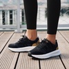 image:imageOrthoComfoot Womens Arch Support Orthopedic Walking SneakersW1 Black Grey