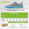 image:imageOrthoComfoot Womens Arch Support Orthopedic Walking SneakersW4grey