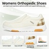 image:imageOrthoComfoot Womens Orthopedic Arch Support SlipOn Loafers Comfortable Plantar Fasciitis Orthotic Walking Shoes for Flat Feet Relief Foot amp Heel Pain Casual Comfort ShoesW2beige