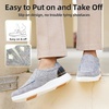 image:imageOrthoComfoot Womens Orthopedic Arch Support SlipOn Loafers Comfortable Plantar Fasciitis Orthotic Walking Shoes for Flat Feet Relief Foot amp Heel Pain Casual Comfort ShoesW3grey Blue