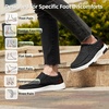image:imageOrthoComfoot Womens Orthopedic Arch Support SlipOn Loafers Comfortable Plantar Fasciitis Orthotic Walking Shoes for Flat Feet Relief Foot amp Heel Pain Casual Comfort ShoesW8black