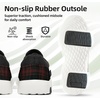 image:imageOrthoComfoot Womens Orthopedic Arch Support SlipOn Loafers Comfortable Plantar Fasciitis Orthotic Walking Shoes for Flat Feet Relief Foot amp Heel Pain Casual Comfort ShoesW8black