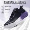 image:imageOrthoComfoot Womens Orthopedic Diabetic Wide Running Shoes Comfortable Casual Arch Support Plantar Fasciitis Fashion Sneakers High Arch Work Tennis Walking ShoesK6black Purple